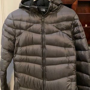 The NorthFace winter coat #700,shell is 100% nylon,body 100% polyester